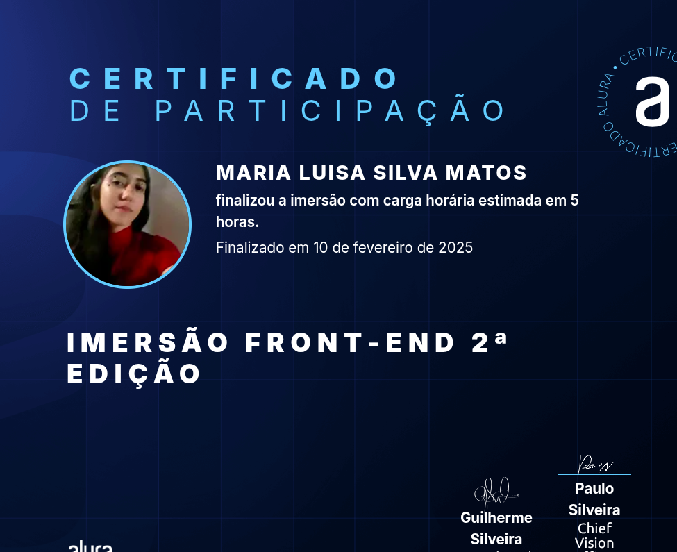 Certificado Front-End